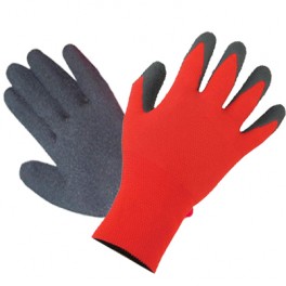 Rękawice nylonowo-lateksowe RED & BLACK  mix rozmiarów