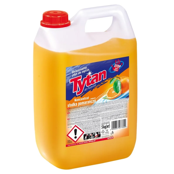 Tytan Słodka Pomarańcza 5kg uniwersalny płyn do mycia