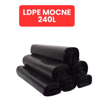 Worki na odpady MOCNE LDPE 240l - 10szt