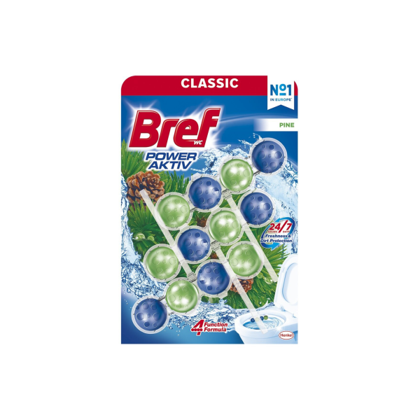 Bref Power Activ Pine 3x50g - Zawieszka do WC