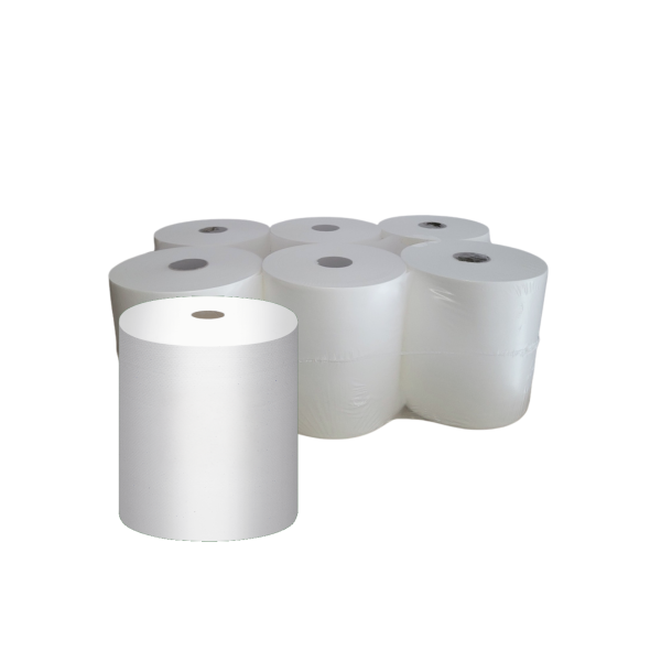 Ręcznik w roli EXCLUSIVE duo białe AUTOCUT 300m (6) (SH) - Celuloza