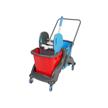 Zestaw sprzątający dwu-wiadrowy z tworzywa ABS 2x20l - ABS