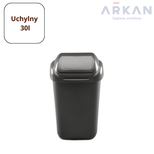 Kosz na odpady UCHYLNY 30l - Grafit
