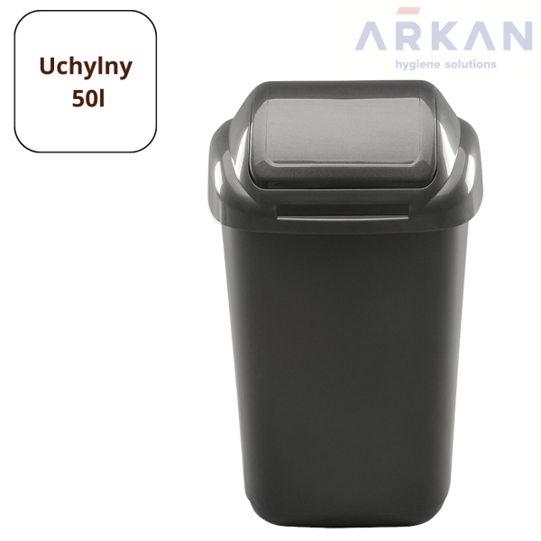 Kosz na odpady UCHYLNY 50l - Grafit